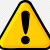 Png clipart symbol attention triangle warning sign